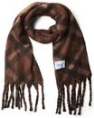 Cecil Damen Angerauter Schal mit Fransen | mocha brown A