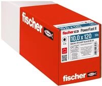 fischer PowerFast II WTP 10,0 x 120, kraftvolle Holzbauschraube mit Tellerkopf,