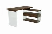 Jahnke ECK-Schreibtisch LUX C 15 E WALNUSS NB./KGL