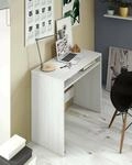 Dmora - Portland-Schreibtisch, linearer Schreibtisch mit fester Ablage,...