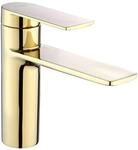 Rea Waschtischarmatur STORM GOLD BAS Wasserhahn Bad Badarmatur aus Messing Armatur