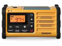 Sangean MMR-88 Tragbares Kurbelradio, Notfall radio mit Taschenlampe und