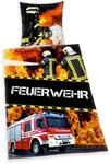 Herding Young Collection Bettw&auml;sche-Set, Feuerwehr Wendemotiv, Bettbezug 135 x 200