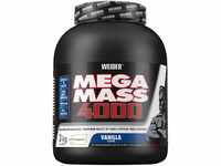 WEIDER Mega Mass 4000 Weight Gainer Shake zum Zunehmen, Vanille, mit Protein,