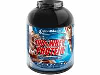 IronMaxx 100% Whey Protein Pulver - Milchschokolade 2,35kg Dose | zuckerreduziertes,