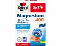Doppelherz Magnesium 400 + B1 + B6 + B12 + Folsäure - Magnesium unterstützt...