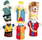 roba Kasperlefiguren aus Stoff - Handpuppenset 6-teilig - Kasperpuppen f&uuml;r