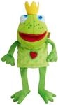 HABA Handpuppe Froschk&ouml;nig, 26 cm Stoffpuppe mit beweglichem Maul & Knisterfolie,