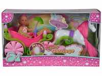 Simba 105735754 - Evi Love Fairy Carriage, märchenhafte Kutsche, mit Glow in...