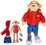 Sigikid PlayQ Lernspielzeug AFFE mit Kleidung Motorik Spielzeug - Anziehpuppe