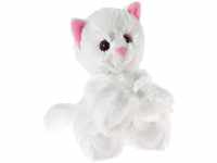 HEUNEC 246676 Cat MISANIMO Glitter-Kitty Babykatze weiß, bunt