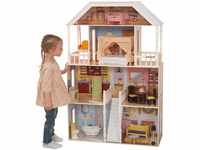 KidKraft Savannah Puppenhaus aus Holz mit Möbeln und Zubehör, Spielset mit