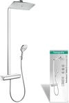 hansgrohe Raindance Select E - Duschsystem mit Thermostat, Regendusche (360 x 190 mm)