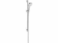 hansgrohe Croma Select E Duschset 0,90m, Weiß/Chrom