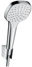 hansgrohe Duschset Croma Select E, Duschkopf mit Schlauch und Halterung, Handbrause