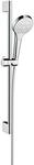 hansgrohe Croma Select S Duschset 0,65m, 3 Strahlarten, Wei&szlig;/Chrom