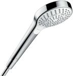 hansgrohe Croma Select S Duschkopf, 3 Strahlarten, Wei&szlig;/Chrom, 1.00