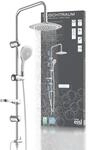 EISL Duschset DUSCHTRAUM Duschs&auml;ule mit gro&szlig;er Regendusche 200 x 200 mm und