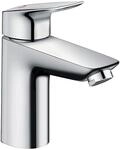 hansgrohe Logis - Waschtischarmatur mit Zugstangen-Ablauf, Wasserhahn Bad mit Auslauf