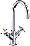 AXOR Wasserhahn Montreux 2-Griff Waschtischarmatur, Auslauf H&ouml;he 210mm mit