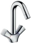 hansgrohe Wasserhahn Logis 2-Griff Waschtischarmatur (Auslauf H&ouml;he 150 mm mit