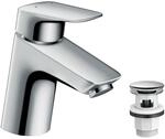 hansgrohe Wasserhahn Logis f&uuml;r Niederdruck (Armatur mit Auslauf H&ouml;he 70mm und