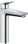 hansgrohe Logis - Waschtischarmatur mit Zugstangen-Ablauf, Wasserhahn Bad mit Auslauf
