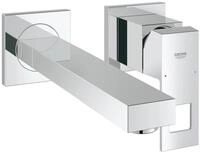 GROHE Eurocube, Waschtischarmatur f&uuml;r die Wandmontage, wassersparend (2-Loch