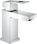 GROHE Eurocube - Waschtischarmatur EcoJoy (wassersparend, mit Temperaturbegrenzer),