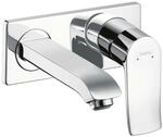 hansgrohe Wasserhahn Metris Unterputz (wassersparende Armatur mit Auslauf L&auml;nge