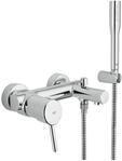GROHE Concetto, Badewannenarmatur mit Duschkopf (Duscharmatur mit integriertem