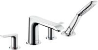 hansgrohe Metris 4-Loch Wannenrandarmatur, Chrom