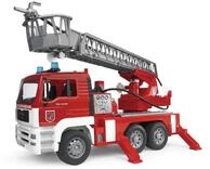 bruder 02771 - Man TGA Feuerwehr mit Drehleiter, Wasserpumpe & Light & Sound...