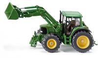 Siku 3652, John Deere Traktor mit Frontlader, 1:32, Metall/Kunststoff, Gr&uuml;n,