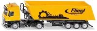 Siku 3537, Mercedes-Benz LKW mit Muldenkipper, 1:50, Metall/Kunststoff, Gelb,