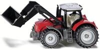 Siku 1484, Massey-Ferguson mit Frontlader, Metall/Kunststoff, Rot/Schwarz,