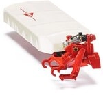 Siku 2456, Kuhn Heckm&auml;hwerk, 1:32, Metall/Kunststoff, Wei&szlig;/Rot, Kompatibel