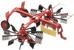Siku 2451, Fella Schwader, 1:32, Metall/Kunststoff, Rot, Bewegliche und...