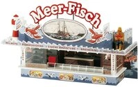 FALLER 140445 - Kirmesbude "Meer-Fisch", Mittel, Wei&szlig;