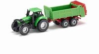 Siku 1673, Deutz Traktor mit Universalstreuer, Metall/Kunststoff, Gr&uuml;n,...