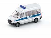 siku 0804, Polizeibus, Metall/Kunststoff, Silber, Anhängerkupplung,...