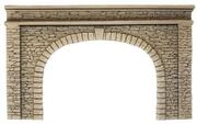 NOCH&reg; Tunnel-Portal f&uuml;r Modellbahn, 2-gleisig, 22 x 13 cm, perfekt f&uuml;r H0,