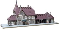 FALLER Bahnhof Schwarzburg Modellbausatz mit 406 Einzelteilen 550 x 185 x 230...