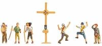 NOCH&reg; Bergwanderer mit Gipfelkreuz, realistisches Modellbau-Set, aus...