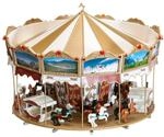 FALLER Kinderkarussell Modellbausatz mit 158 Einzelteilen &Oslash; 121 x 90 mm I
