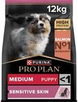 Pro Plan Medium Puppy Sensitive Skin, Welpenfutter trocken, reich an Lachs, 1er...