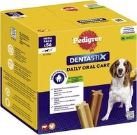 Pedigree DentaStix Hundesnack f&uuml;r mittelgro&szlig;e Hunde (10-25kg), Zahnpflege-Snack mit