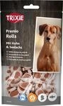 TRIXIE Hundeleckerli Premio Fish Chicken Rolls mit H&auml;hnchenfleisch &ndash; 75 g
