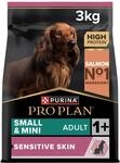 Pro Plan Small und Mini Adult Sensitive Skin, Hundefutter trocken, reich an Lachs,