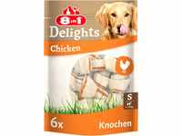 8in1 Delights Chicken Knochen S - gesunder Kauknochen für kleine Hunde,...